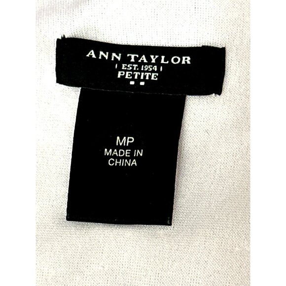 Ann Taylor Petite Medium Sheer Lilac Sequin Tank Top Sleeveless Scoop Neck Light - Picture 7 of 11